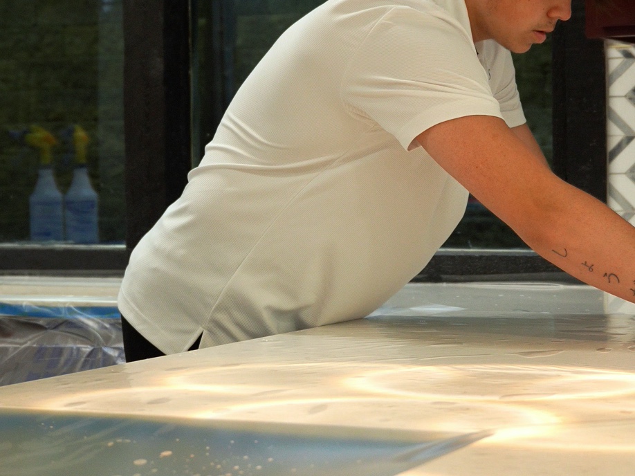 Preparing the countertop surface